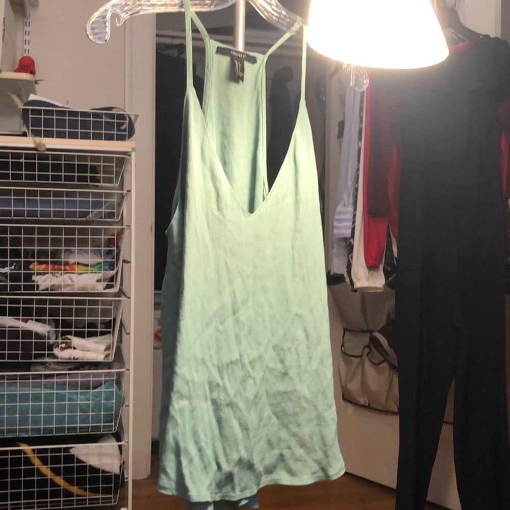 Sea foam green tank